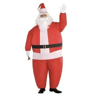 Inflatable Santa Clause Costume Size Up to 42" Waist Christmas